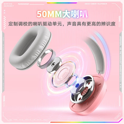 Auriculares Con Micrófono Audifonos Onikuma X33 Para Pc Xbox Color Rosa