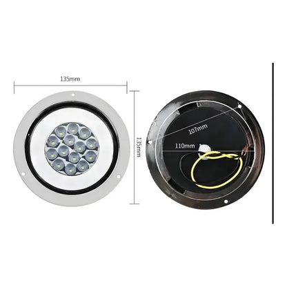 Luz Led Trasera Lateral 12/24v Auto Camión Remolque Destella Ambos Lados Verde 25281