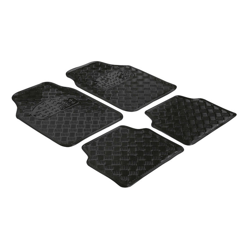 Alfombra Cubre Piso Metálico Colores Set 4pcs Auto Tuning