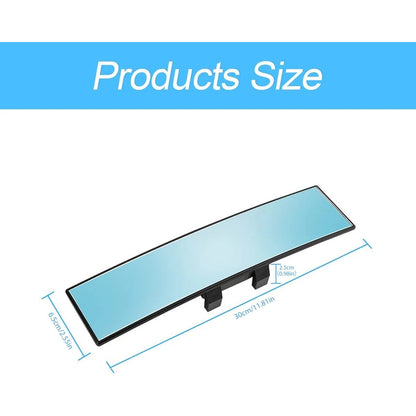 Espejo Retrovisor Curvo Adaptable Visión Panorámica 30cm Ryc