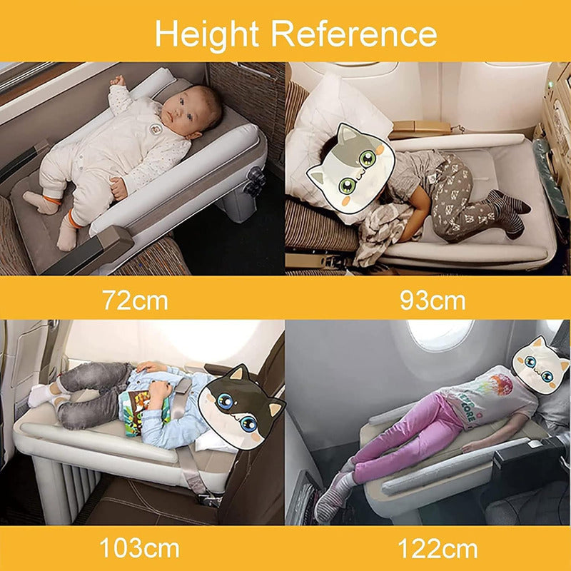 Cama De Viaje Inflable Para Bebés Niñ@s Para Avión Auto Ryc