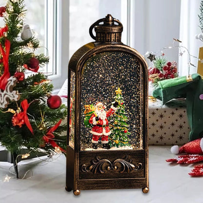 Farol Navideño Con Luz Led Música Lámpara Navidad Pesebre