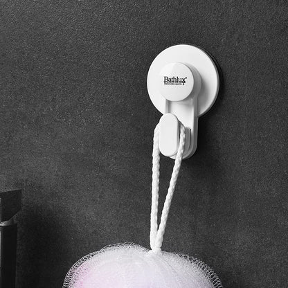 Bathlux Gancho Percha Con Ventosa Baño Sin Perforar Color Blanco