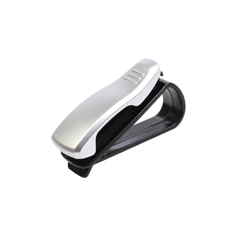 Soporte Para Lentes Pinza Porta Gafas Para Auto Al Tapasol Pinzas Para Lentes Gris/negro
