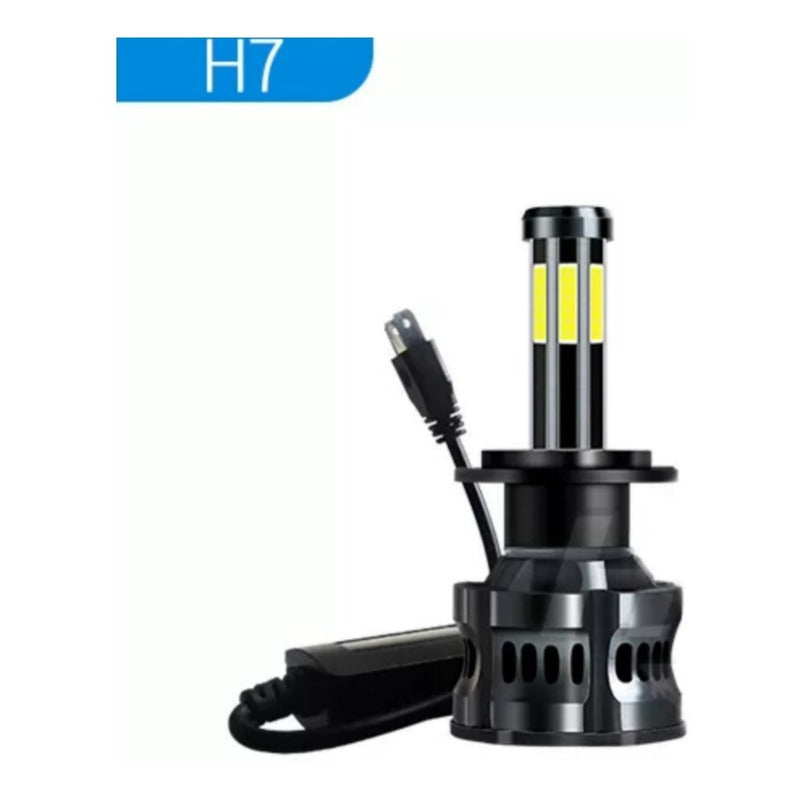 X2 Ampolleta Turbo Led 8 Caras 18000lm H7 Super Potente