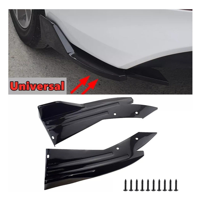 Lip Bumper Trasero Auto Universal En Punta Extensión /r&c