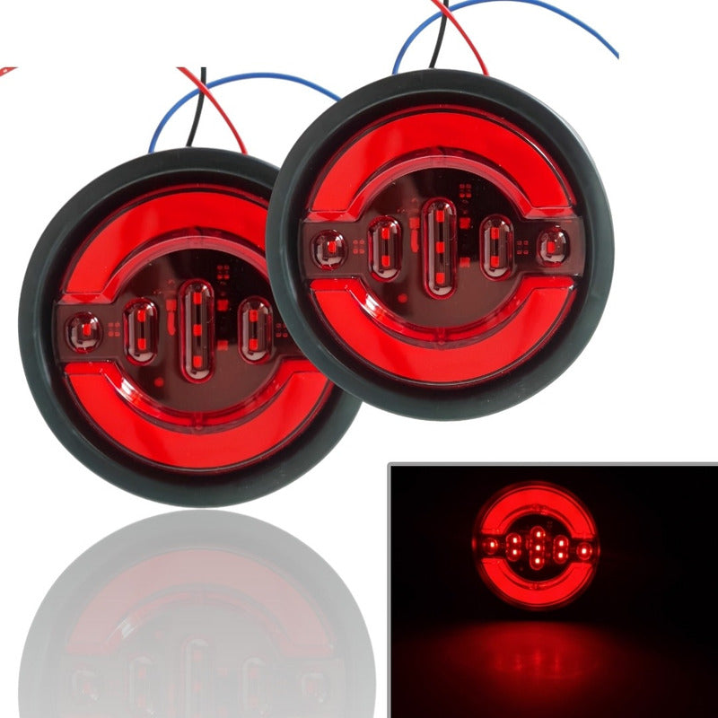 X6 Luz Led Trasera 12/24v Auto Camión Blanco Ámbar Rojo