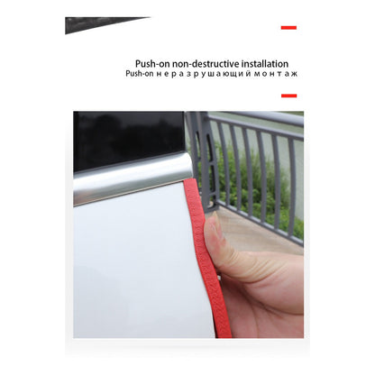 Moldura De Auto Sello Presión Protectora Puertas Capot 10mt Rojo 10mt