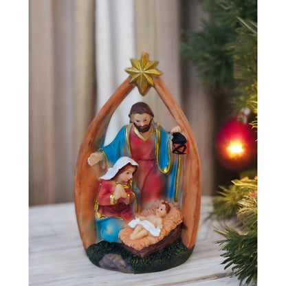 Figura Pesebre Nacimiento Con Estrella De Belen Navidad /ryc