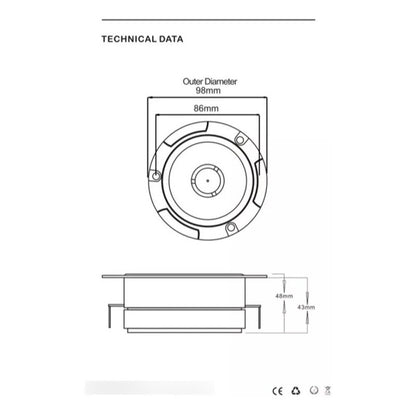 X2 Tweeter De Aluminio Optimizador De Sonido 4  300w Max