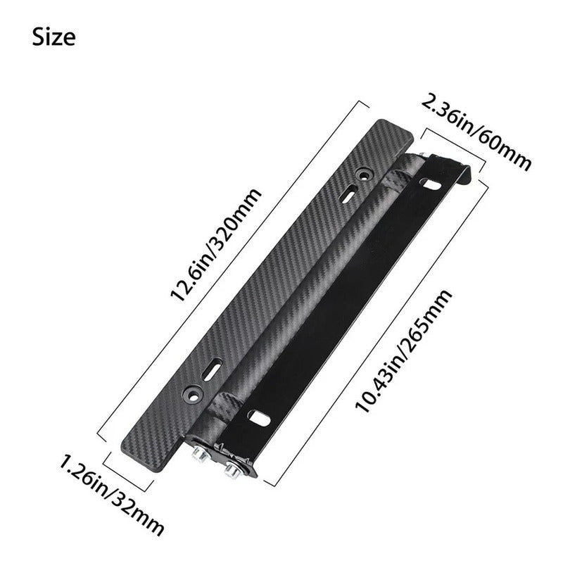 Porta Patente Ajustable Universal Para Auto Tuning /r&c Negro