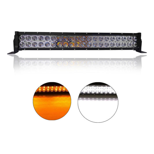 Barra Neblinero Led Bicolor Blanco-ambar Destellante 120w