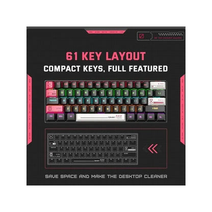 Teclado Mecanico Onikuma G55 Rgb Gaming Negro Inglés Us