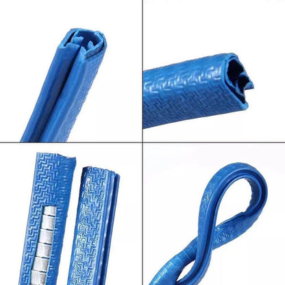 Moldura De Auto Sello Presión Protectora Puertas Capot 10mt Azul 10mt