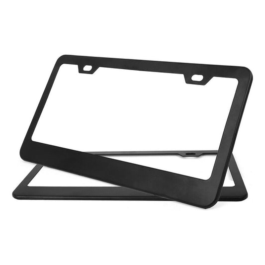 X2 Marco Porta Patente Universal Negro Mate Auto Tunning