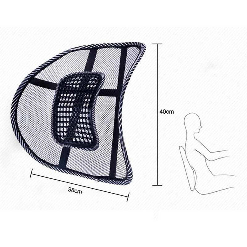 Respaldo Lumbar Para Silla Auto Y Oficina Soporte Ergonómico
