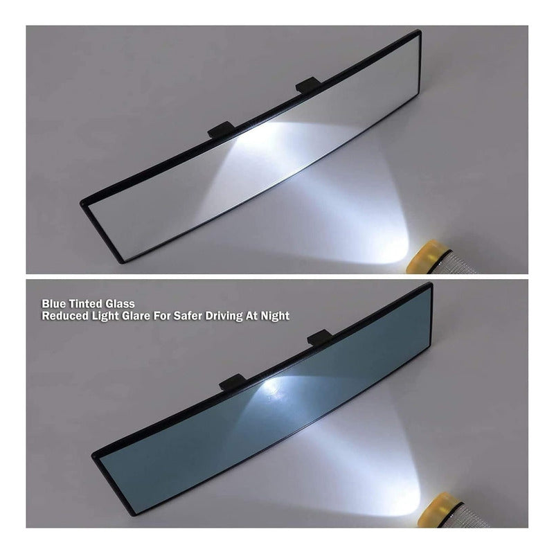 Espejo Retrovisor Curvo Adaptable Visión Panorámica 27cm Ryc