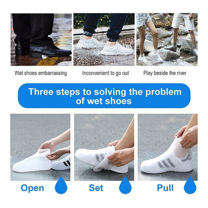 Bota Protector Silicon Impermeable Cubre Zapato Tenis Lluvia
