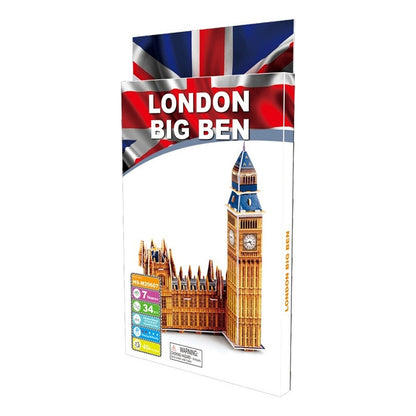 Puzzle 3d -london Big Ben- 34 Piezas Mini Rompecabeza 3d