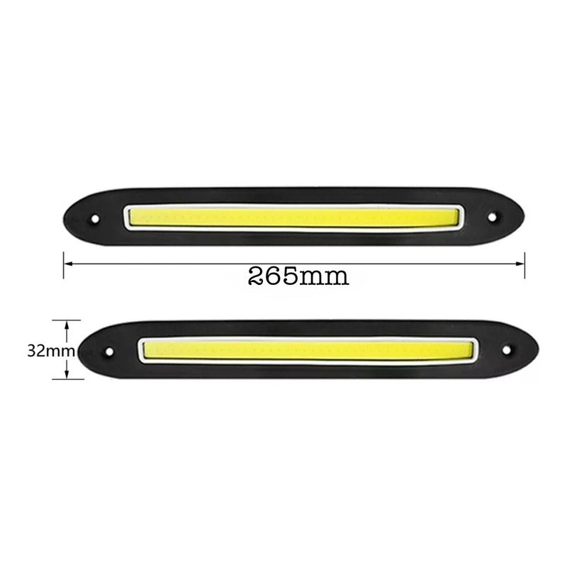 X2 Tira Led Cob Alto Brillo Neblineros Adhesivo Diseño 11853