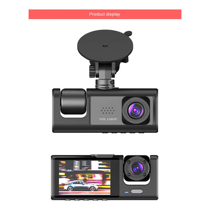 Dash Cam Doble Lente Para Auto Fhd 1080p + Cámara Retroceso