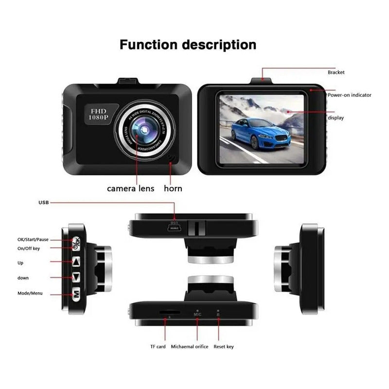 Dash Cam Camara De Seguridad Para Auto Smartchoice Full Hd