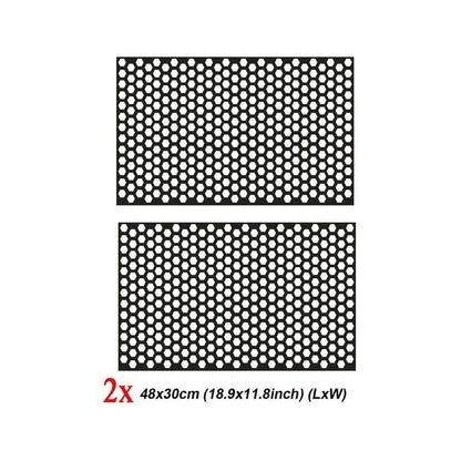 X2 Vinilo Adhesivo Foco Óptico Panal 48x30cm Auto Tunning