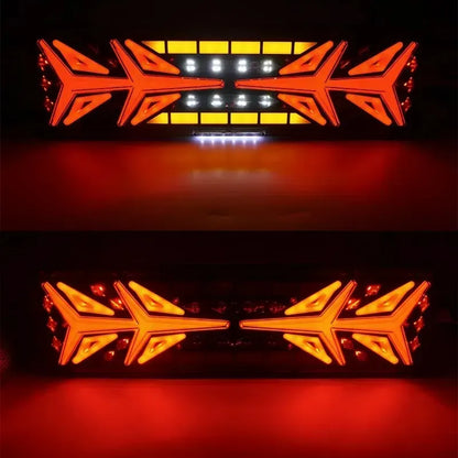 X2 Foco Led Trasero Multifunción 24v Freno Secuencial Camión Ambos Lados Flechas 12v/24v 30126