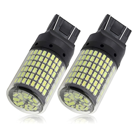 X2 Ampolleta Led T20 7443 144led Luz Blanca 360° Auto /r&c