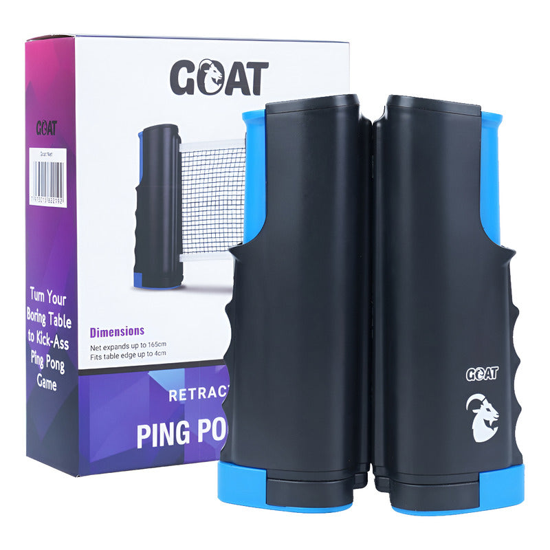 Malla De Tenis De Mesa Retractil Goat Red Ping Pong Portatil Color Negro Azul