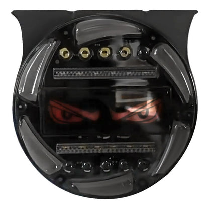X2 Focos Led Rgb Cn Ojos Multifunción Devil Eyes Freno12/24v