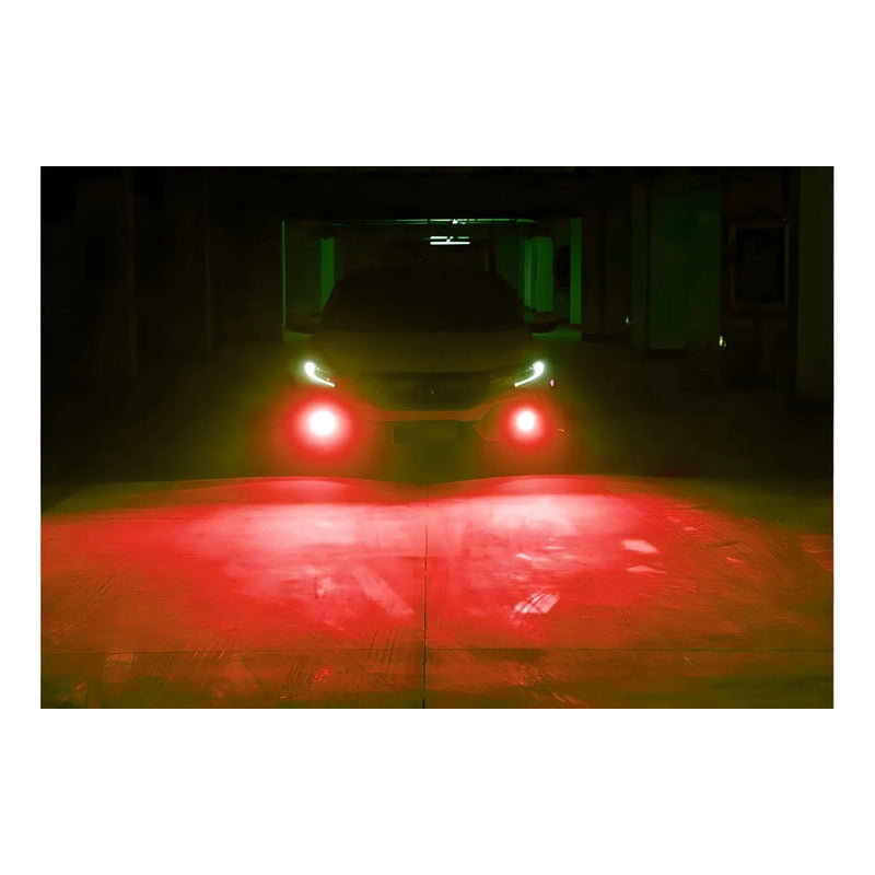 X2 Ampolleta Luz Led Auto 12v Colores 100w 12000lm Neblinero Rojo H7