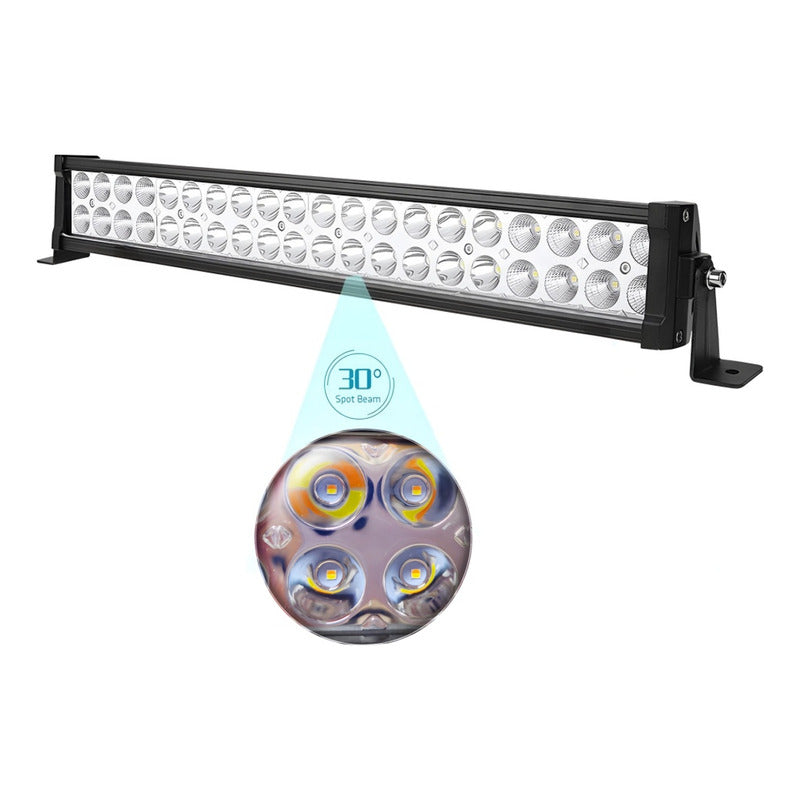 Barra Neblinero Led Bicolor Blanco-ambar Destellante 120w