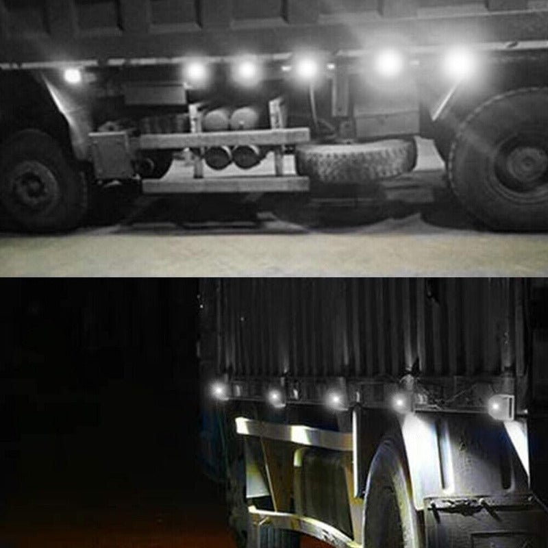 X4 Luz Led De Trocha Lateral Posición Bivoltaje 12-24v 9led