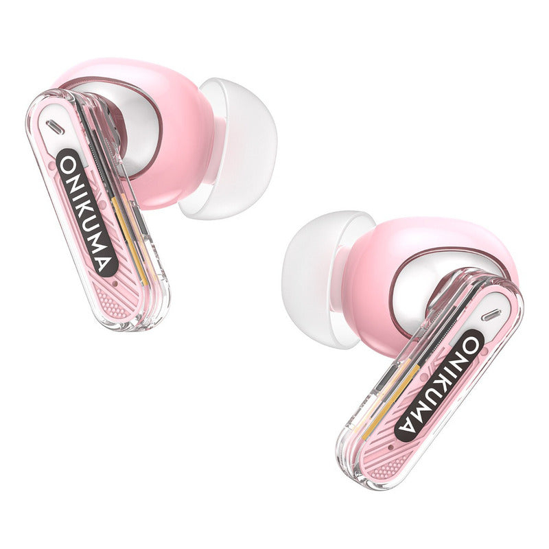 Auriculares Bluetooth Onikuma T5 Tws Reducción De Ruido Pink T5 Pink