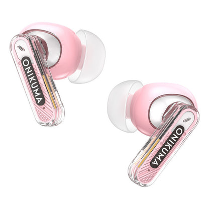Auriculares Bluetooth Onikuma T5 Tws Reducción De Ruido Pink T5 Pink
