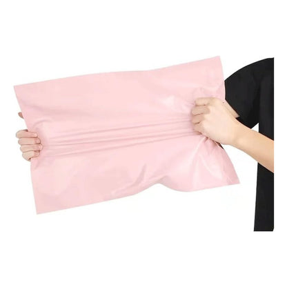 X100 Bolsas Courier Para Embalar 20x35cm Rosa