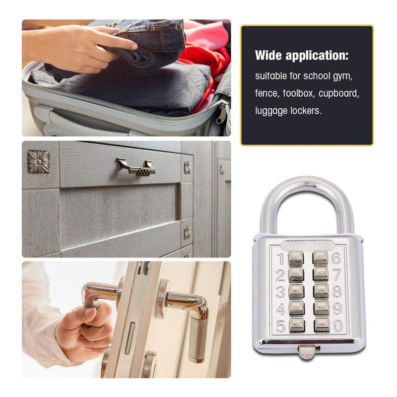 Candado Kmt Tools 40mm 5 Dígitos Color Gris Con Combinación Numérica