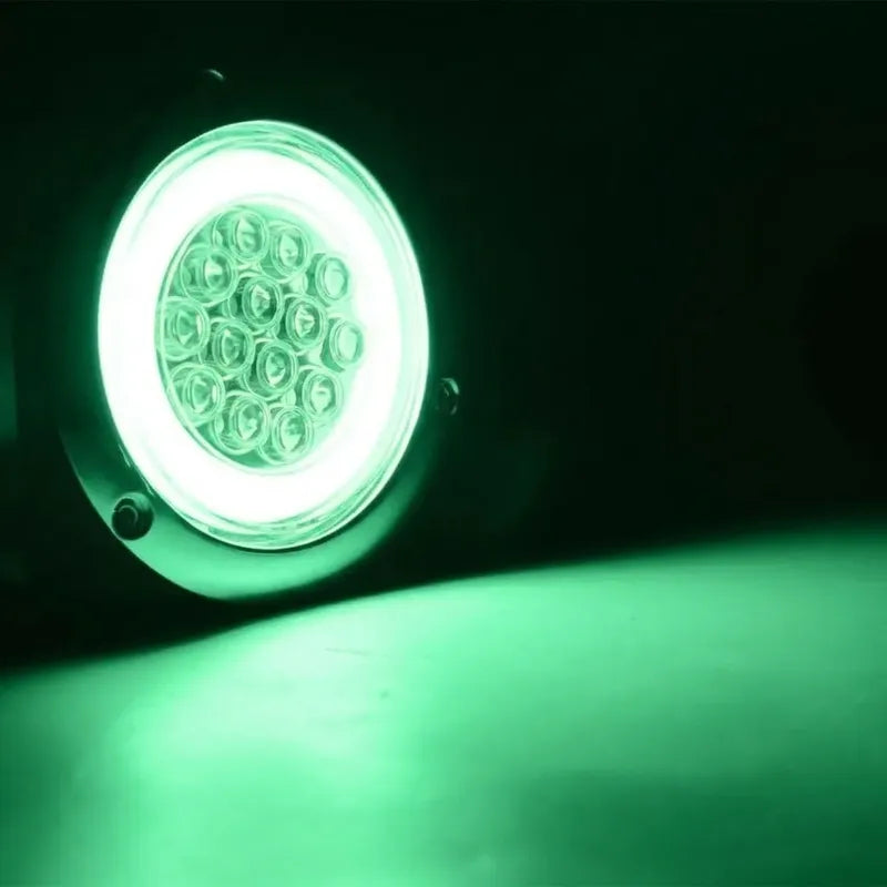 Luz Led Trasera Lateral 12/24v Auto Camión Remolque Destella Ambos Lados Verde 25281