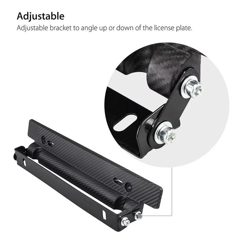 Porta Patente Ajustable Universal Para Auto Tuning /r&c Negro