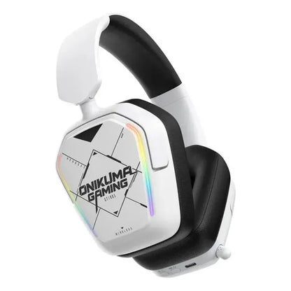 Audífonos Gamer Onikuma Gt883-b Inalámbricos Con Bluetooth Y Micrófono Flexible, Blanco