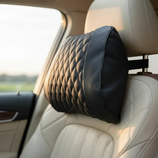 Cojin Soporte De Cuello Para Auto Comodidad Negro