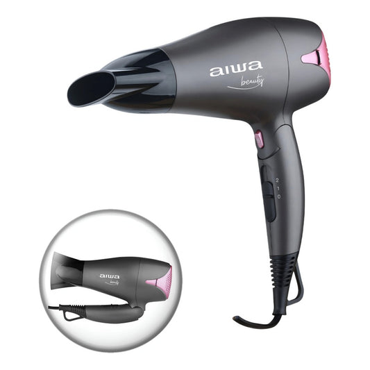 Secador De Pelo Aiwa Plegable Portátil 1800w Seca Sin Frizz