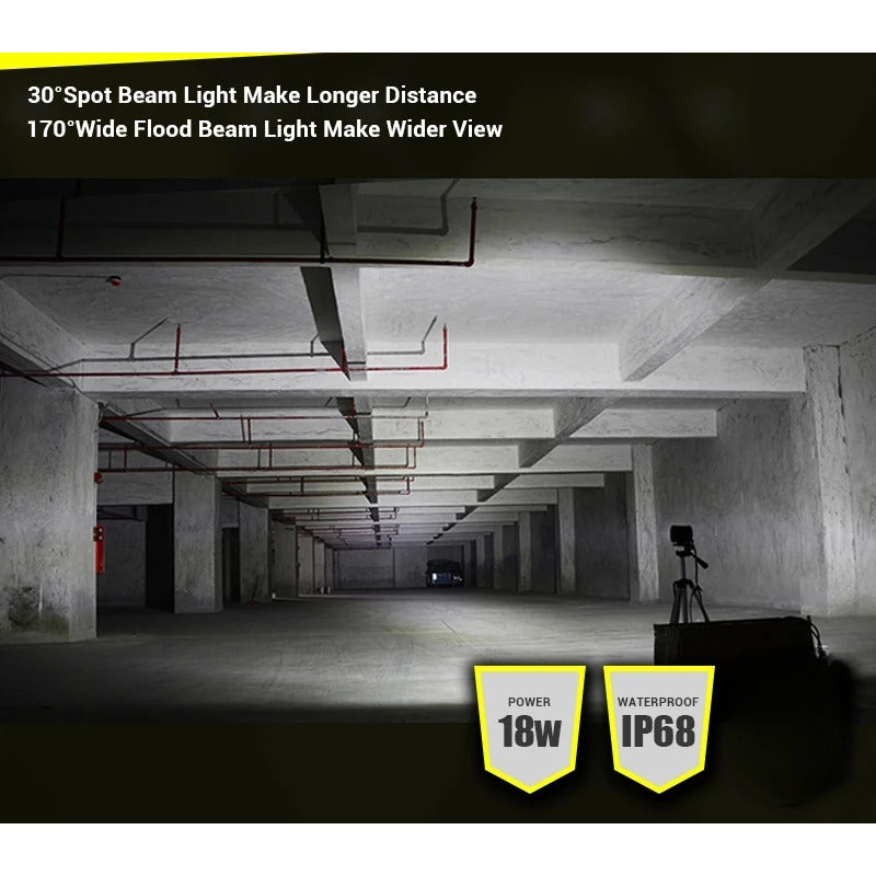 X2 Foco Led Neblinero 18w Antiniebla 6led 12v Auto Camioneta