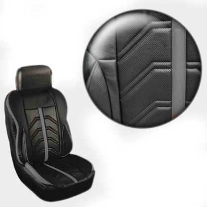 Juego Funda Cubreasiento 100% Eco Cuero Acolchado Y Bolsillo