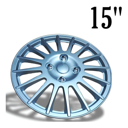 Set X4 Tapa Rueda Aro 15 Cromada Designer Tapa 15  Auto /r&c