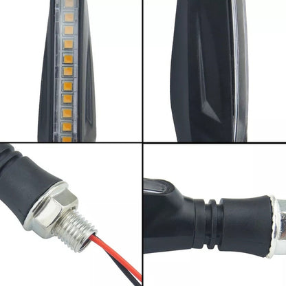 X2 Luces Intermitente De Moto Led De Viraje Ambar Moto /r&c