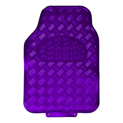 Alfombra Cubre Piso Metálico Para Mujer Set 4pcs Auto Tuning