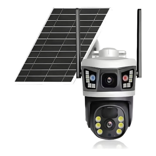 Cámara De Seguridad Inteligente Carga Solar Cn Wifi App 12mp