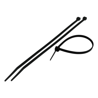 X100pcs Amarras Plásticas 4.8x160mm Multiuso Bridas Nylon Color Negro